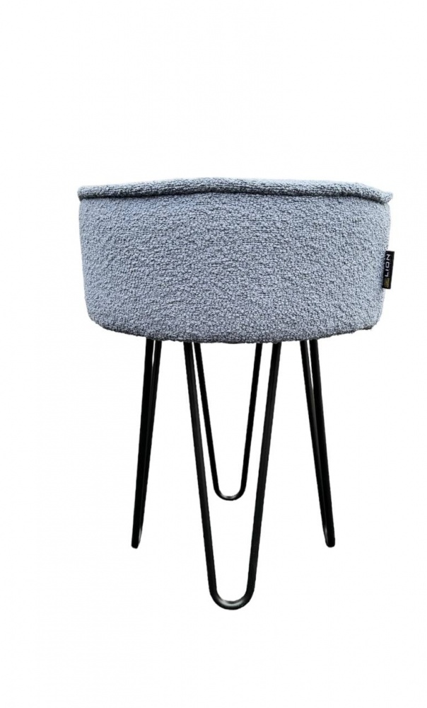 Пуф Lion Шорт-2 480х360 мм серый/черный