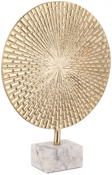 Статуэтка золотой диск на подставке 40x13x8 15990