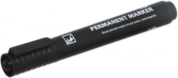 Маркер перманентний 4Office 1-3 мм 4-104 чорний 