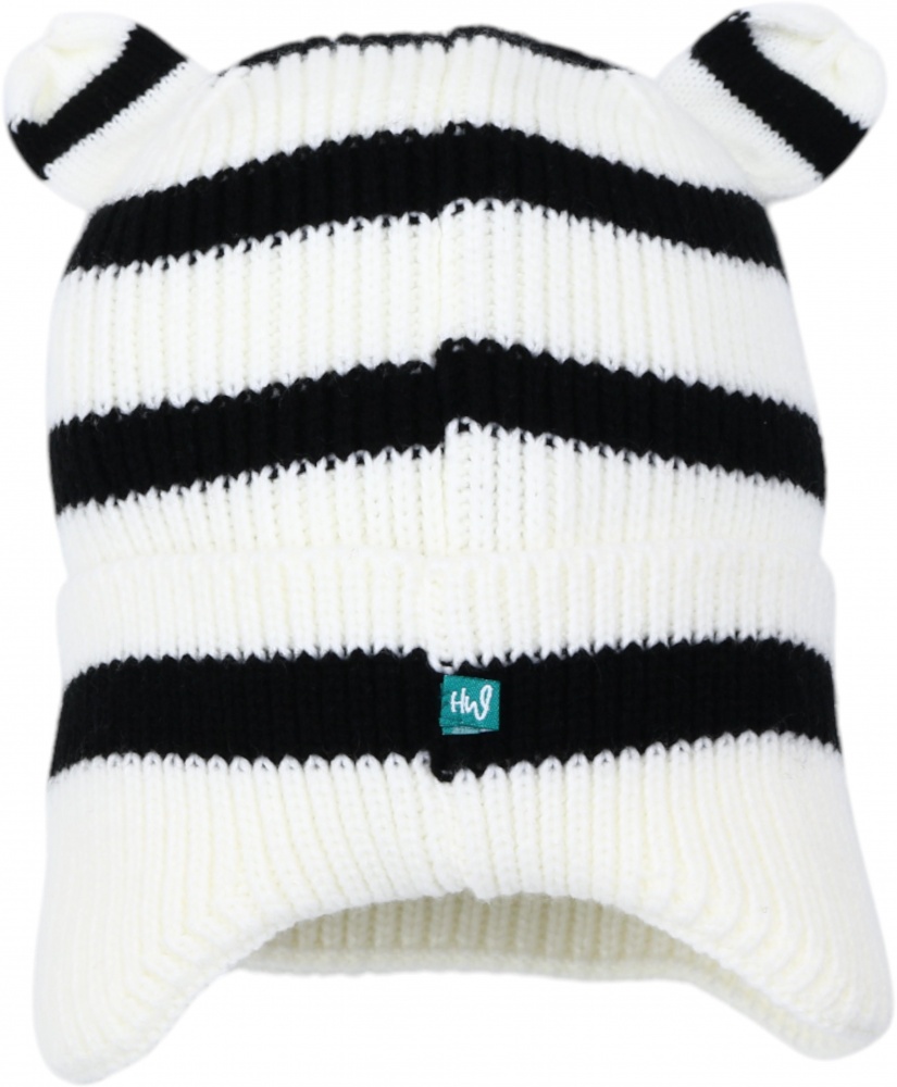 Шапка HW дитяча з мотузочками р.50-52 білий із синім