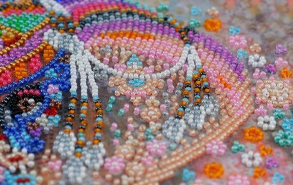 Набор для вышивания бисером на натуральном художественном холсте Чудо Индии AB-587 Абрис Арт 