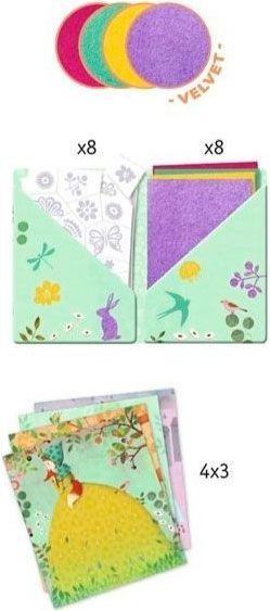 Набор для творчества Djeco Художественные патчи с вельветом Прекрасные девы DJ09468