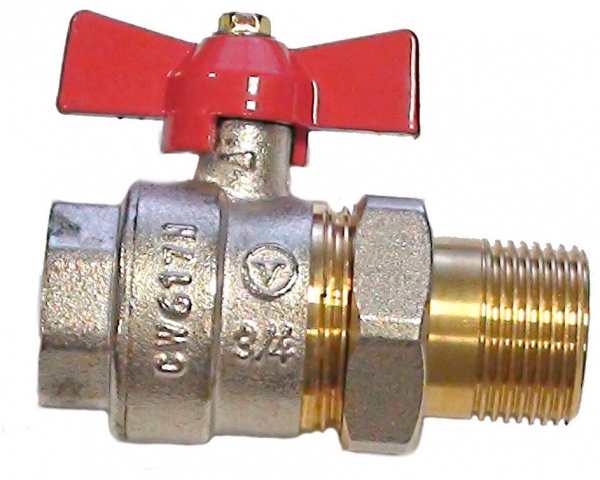 Кран шаровой Valvo DN 20 1 с американкой