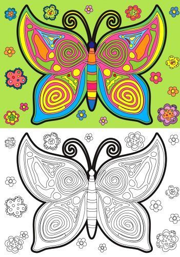 Раскраска «бабочки» 4402647021213