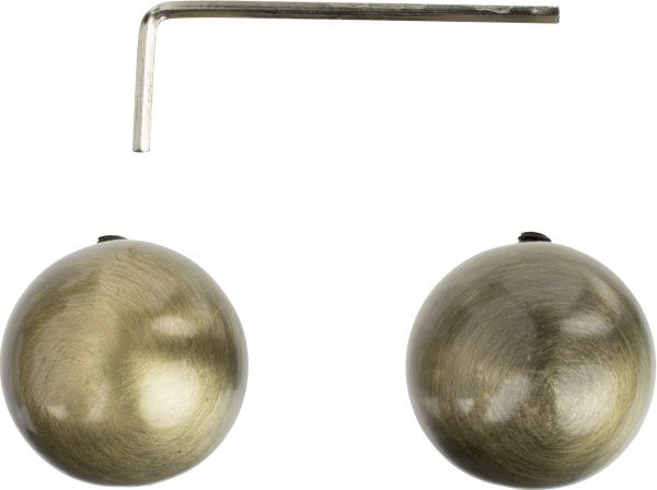 Наконечник Kugel Gardinia Memphis наборной d16 мм античная латунь 