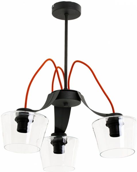 Люстра подвесная Luminex Edit 3xE27 черный 7566 