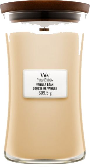 Свічка ароматична Large Vanilla Bean 609г Woodwick