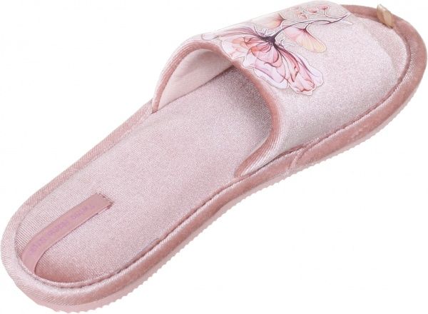 Тапки домашние Twins HS-VL велюр с наклейкой р. 40 бежевый 