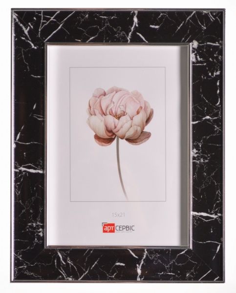 Рамка для фото Арт-Сервіс ЭА-01742 15x21 см бело-черный 