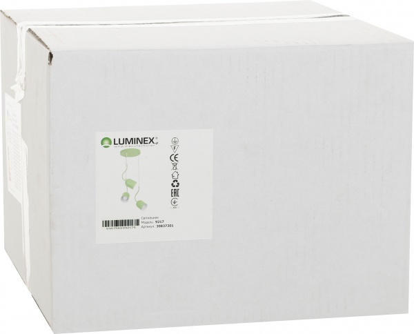 Підвіс Luminex Alvi 3xE27 зелений 9217 
