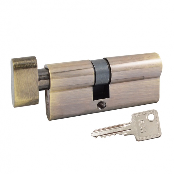 Циліндр RDA 35x35 ключ-вороток 70 мм антична латунь