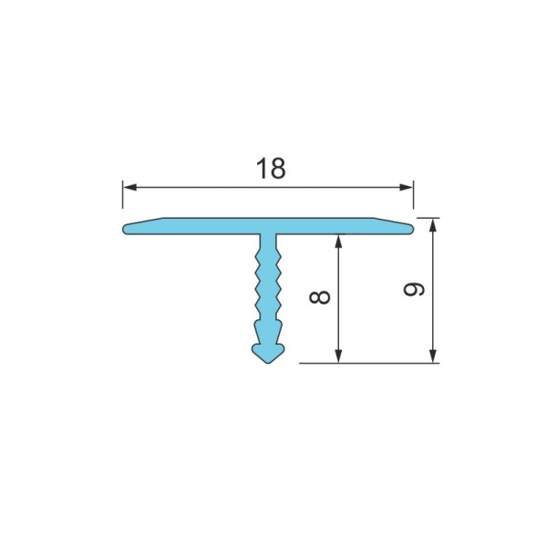 Порожек 18 мм Braz Line гладкий без отверстий 1800 мм дуб натуральный 