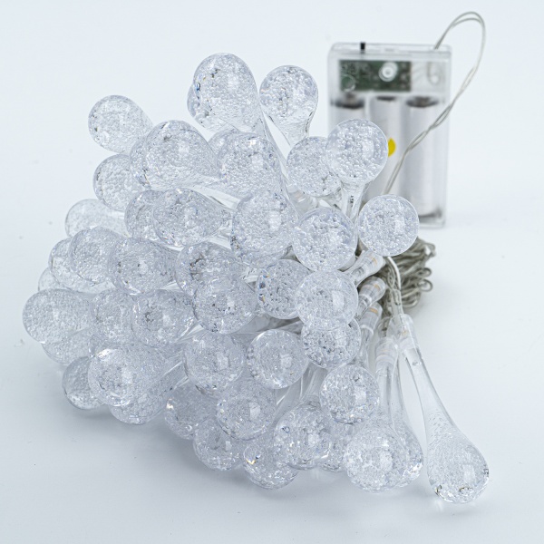 Декоративная гирлянда Altalusse (INL-2709B-50 Warm) встроенный светодиод (LED) 50 ламп 7,5 м 