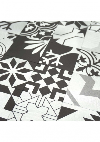 Декоративная панель EMERGO cамоклеющая Квадрат Mandala Чорний Home Inspire 