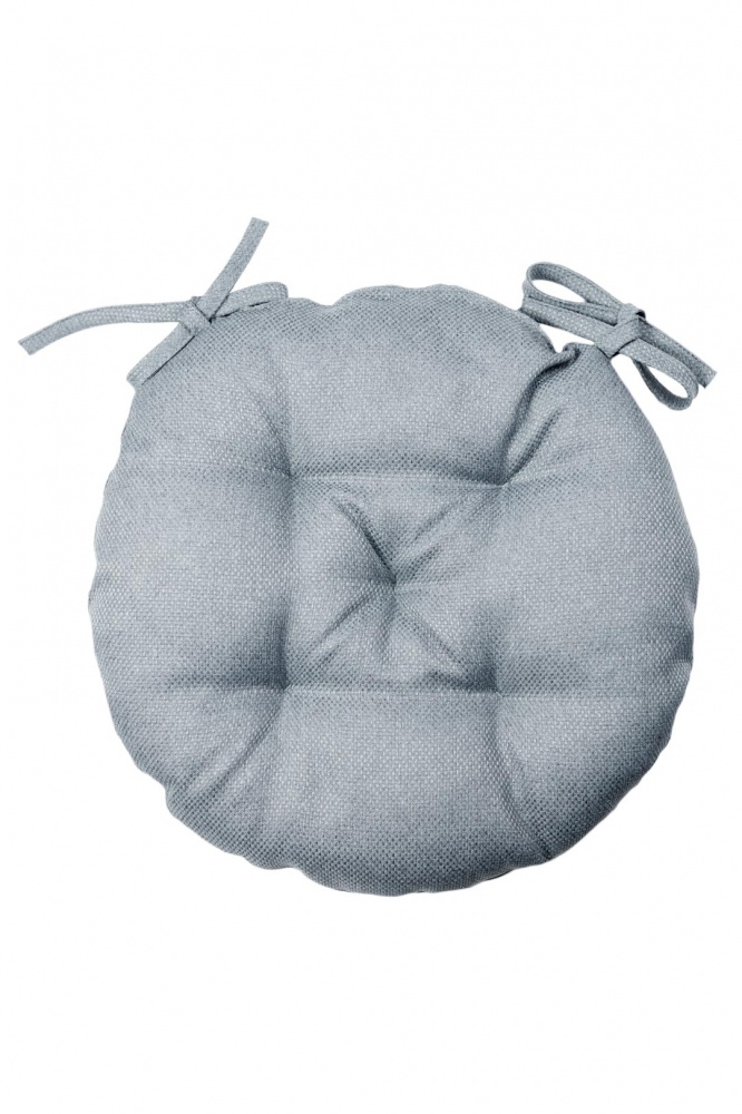 Подушка на стул Dх40 см LEON серая Прованс