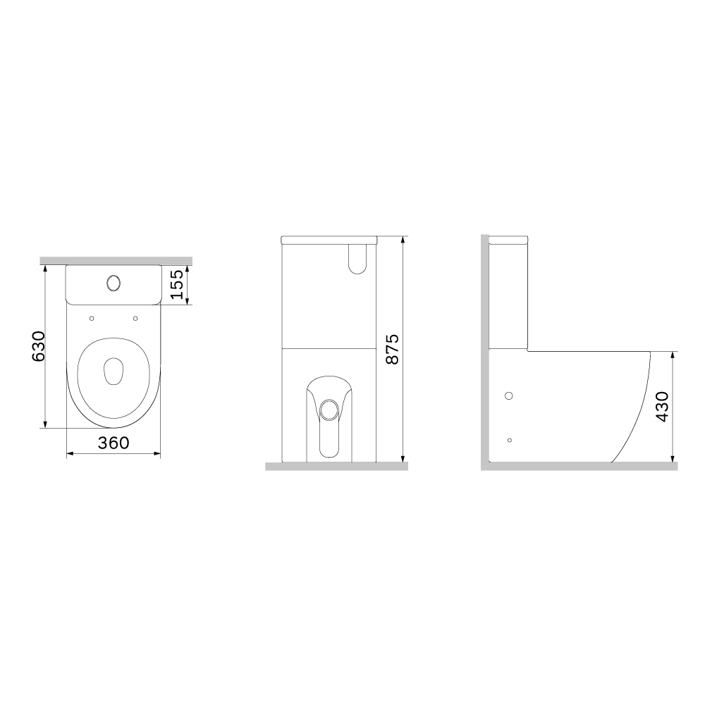 Унітаз-компакт AM.PM Like Aquaspin CLA8600SC