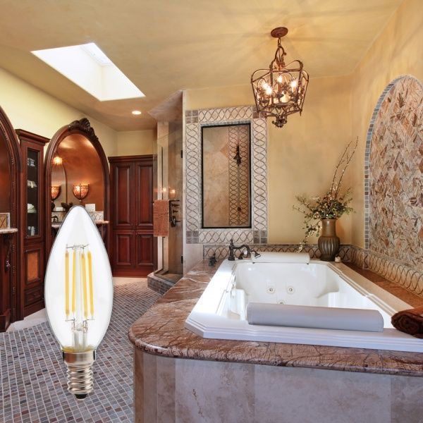 Лампа светодиодная LightMaster FIL Deco C37 6,5 Вт E14 4000 К 230 В прозрачная LB-658 