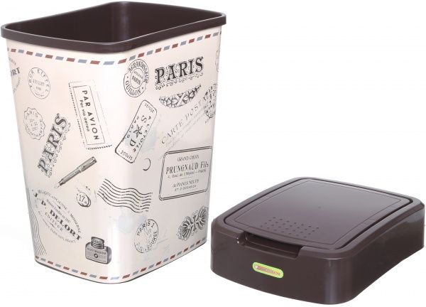 Ведро для мусора Алеана Евро 121067 10 л темно-коричневый 121067