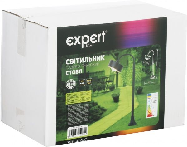 Ліхтарний стовп Expert London 20 Вт IP44 чорний 