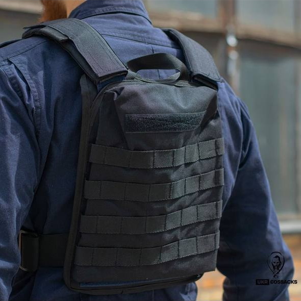 Плитоноска UkrCossacks UkrCossacks 1.0 черная, для плит 30 х 25 cм 