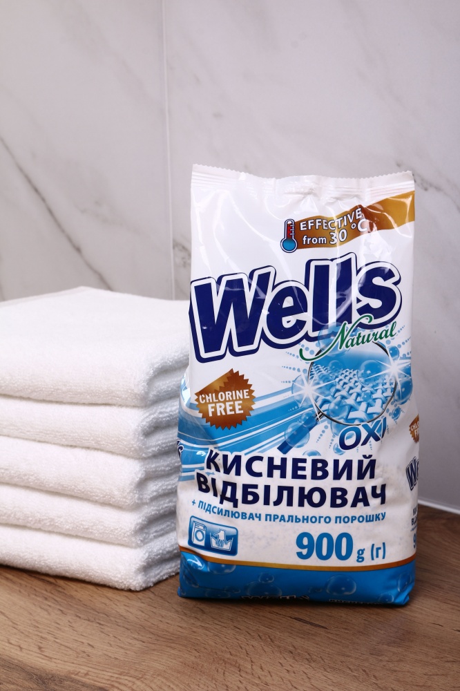 Отбеливатель Wells Natural порошкообразный Classic blue 900 г