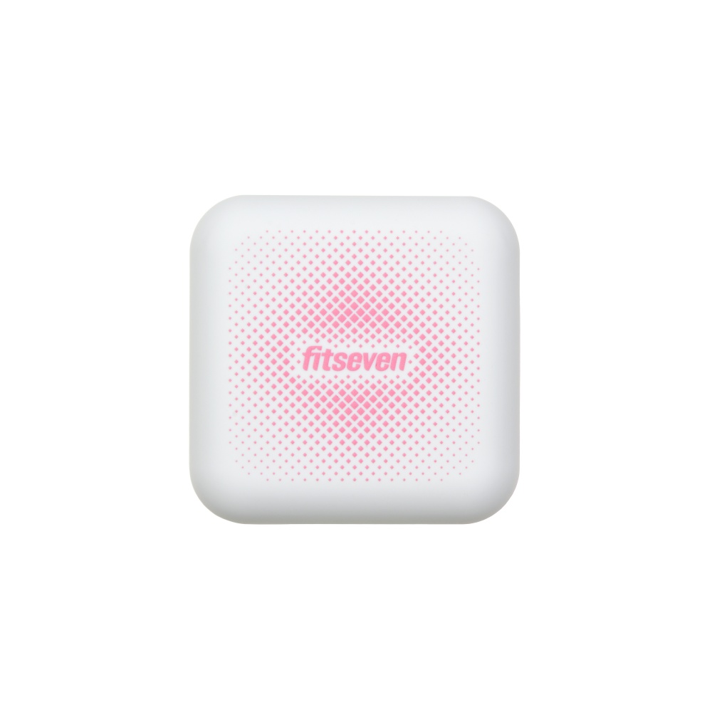 Кейс для капсул Fitseven белый с ромбами TP005WP