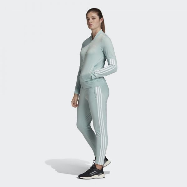 Спортивний костюм Adidas WTS BACK2BAS 3S FM6847 р. XS зелений