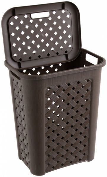 Корзина для белья Tontarelli 50.7л, 435х335х550 мм, венге