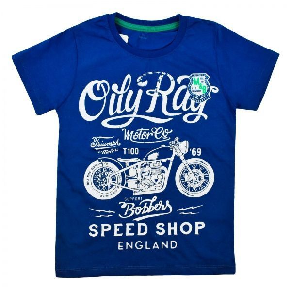 Футболка для хлопчика AKKUZU kids Oil Ray 9131 р.146 синій 