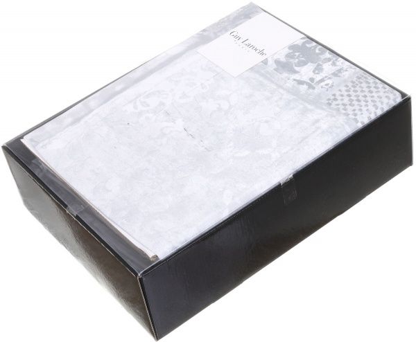 Комплект постільної білизни Paris Ariane сімейний сірий із малюнком Guy Laroche 