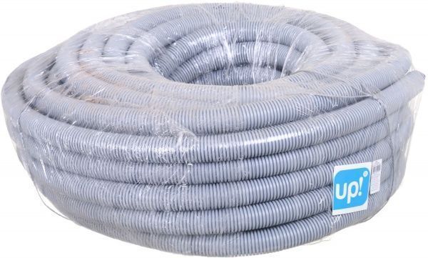 Труба гофрована з протяжкою UP! (Underprice) ПВХ 40 мм / 50 м 