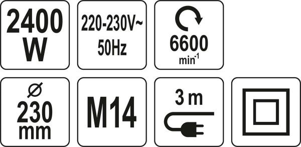 Болгарка (кутова шліфмашина) YATO YT-82105