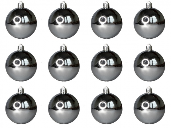 Набор елочных шаров Девилон 251154 d60 мм 12 шт./уп. 