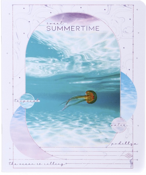 Тетрадь школьная уф-лак 36 листов в клеточку в ассортименте Мечты сбываются