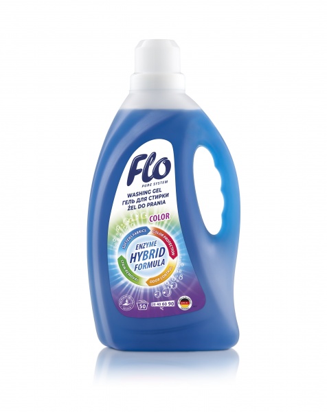 Гель для машинной и ручной стирки Flo 4 в 1 Color 2 л 