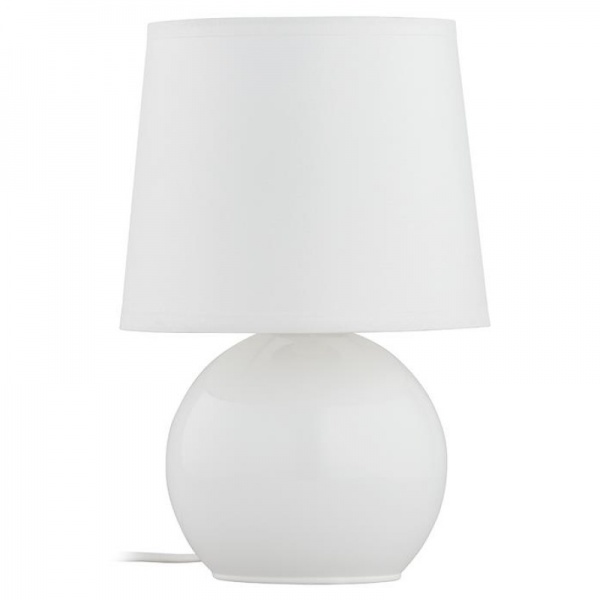 Настільна лампа декоративна TK Lighting Pico 1PL-5158 1x15 Вт E27 білий глянець 