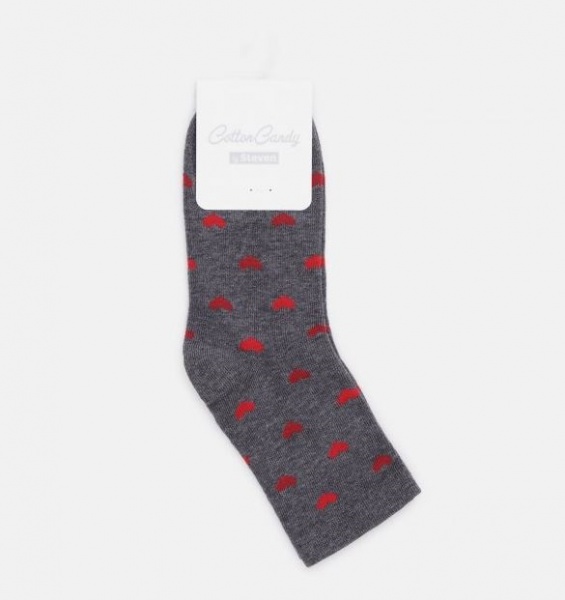 Носки детские для девочек Steven 14416 р. 29-31 серый меланж 