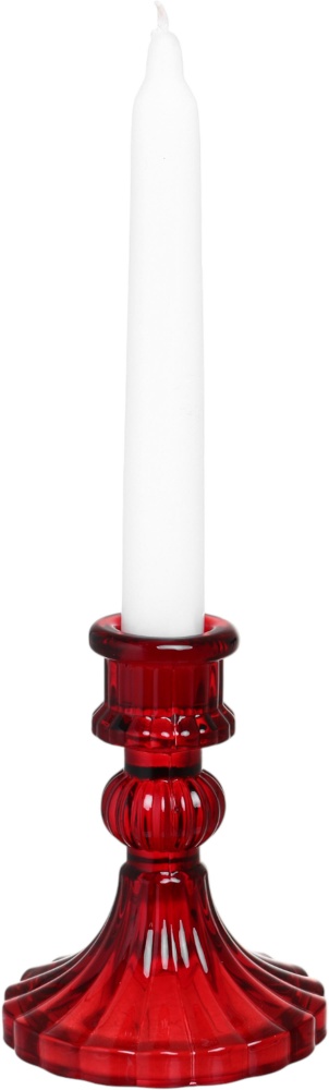 Подсвечник Glass 8х10,5 см красный CY060913 Sensio