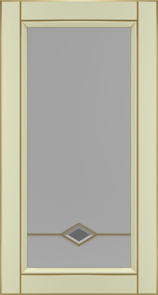 Фасад для кухні Грейд-Плюс Ваніль патинована золотом №384 R 920x522 BT Паюта