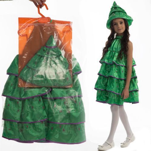 Костюм карнавальний КАРНАВАЛІЯ Ялинка р.116 зелений 85292,85192,85092 