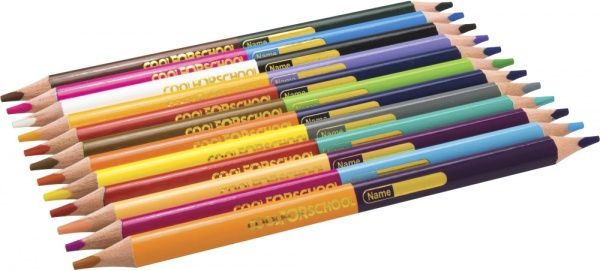 Карандаши цветные Dual Jumbo Extra Soft 12 шт. CF15166 Cool For School
