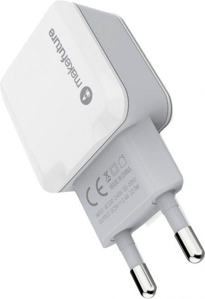 Сетевое зарядное устройство MakeFuture 2A White MCW-21WH