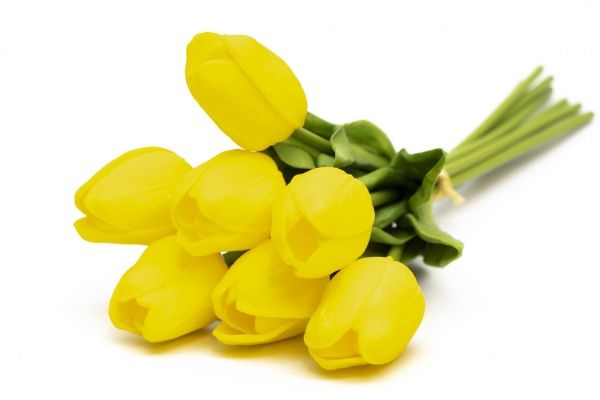 Букет тюльпанов искусственный 7 шт., 30 см желтый Home Seasons Decor