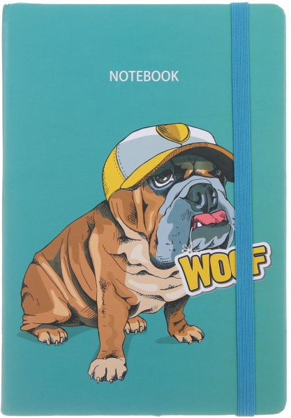 Книга для записей Бульдог в кепке А5 96 листов