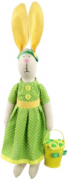 Кукла интерьерная Зайка садовница