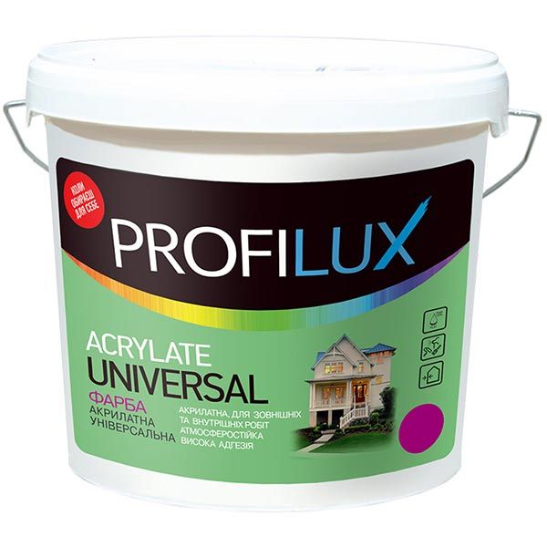 Фарба PROFILUX Acrylate Universal білий 7кг