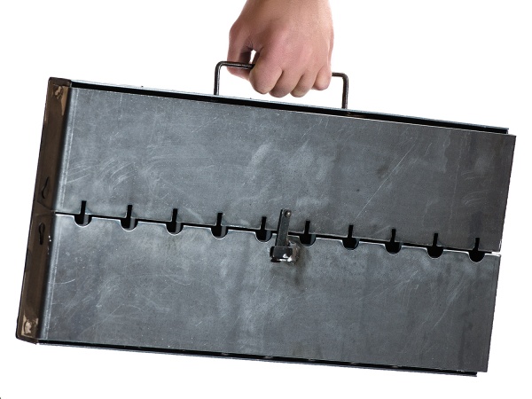 Мангал-дипломат Metalzavod MC10/2 на 10 шампуров 2 мм