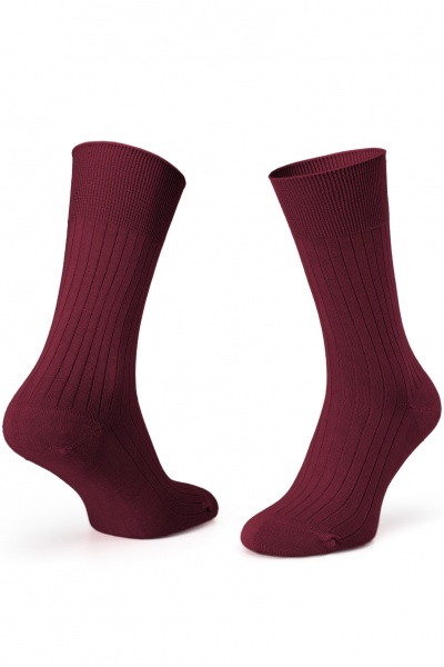 Шкарпетки KRAGO Bordo Ribbed sk-2-005 р.39-42 бордовий