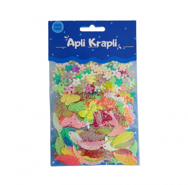Набір паєток листочок метелик квітка АпліКраплі