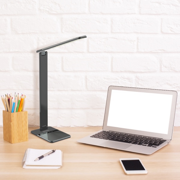 Настільна лампа офісна ARDERO сріблястий сатин DE1735 